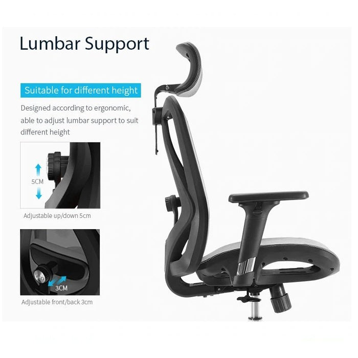 Sihoo M57 Ergonomic Office Chair, Computer Chair Desk Chair High Back Chair Breathable,3D Armrest and Lumbar Support