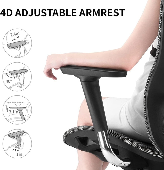 Sihoo Ergonomic Office Chair V1 4D Adjustable High-Back Breathable With Footrest And Lumbar Support