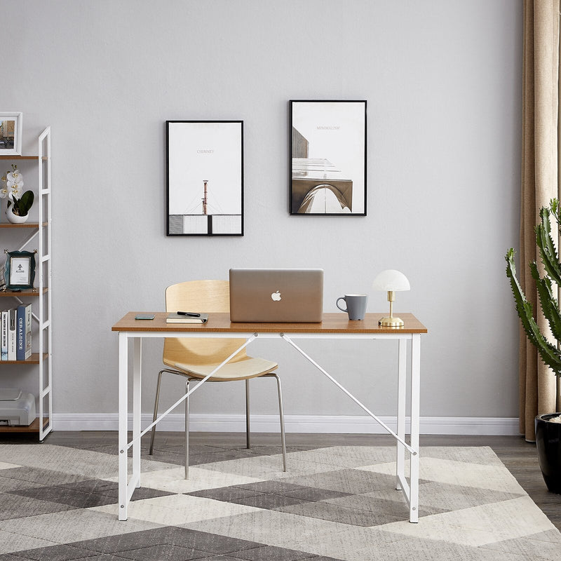 YES4HOMES Computer Desk, Sturdy Home Office Gaming Desk for Laptop, Modern Simple Style Writing Table, Multipurpose Workstation