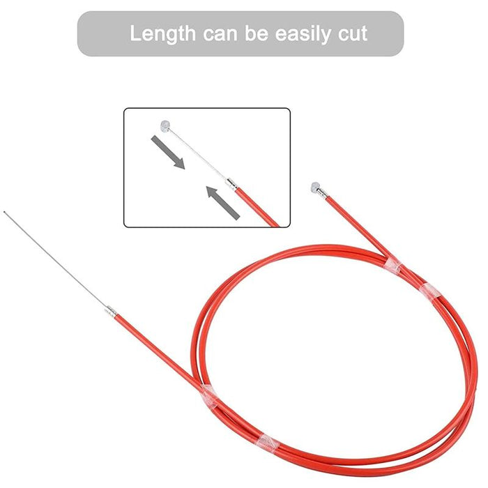 2-pack Rear Disc Brake Cable for Xiaomi Mijia M365 Electric Scooter - Red