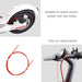 2-pack Rear Disc Brake Cable for Xiaomi Mijia M365 Electric Scooter - Red
