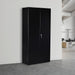 Two-Door Shelf Office Gym Filing Storage Locker Cabinet Safe- Black