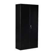 Two-Door Shelf Office Gym Filing Storage Locker Cabinet Safe- Black