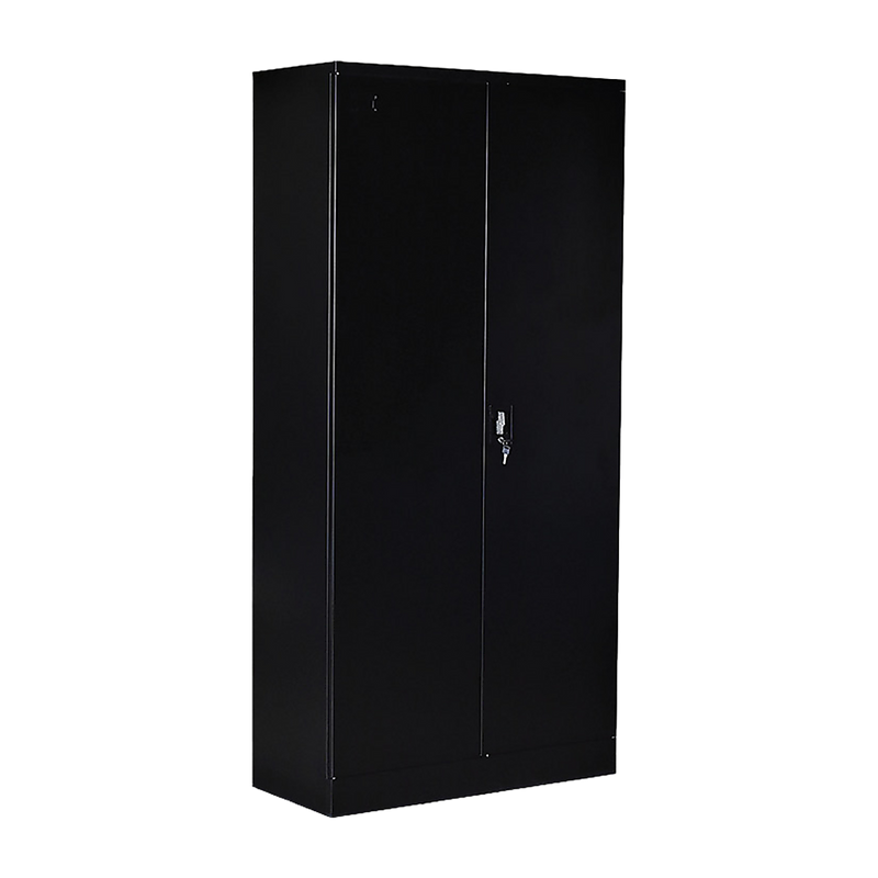 Two-Door Shelf Office Gym Filing Storage Locker Cabinet Safe- Black