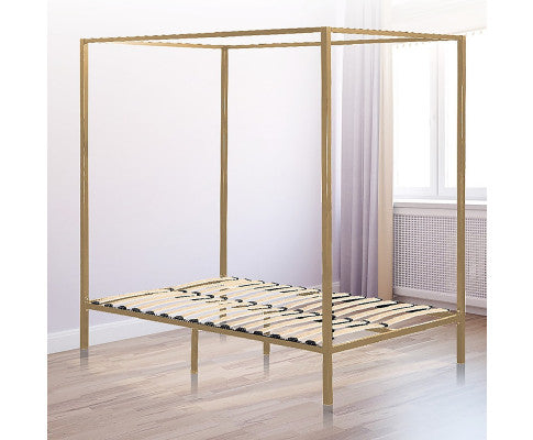 4 Four Poster Queen Bed Frame