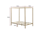 4 Four Poster Queen Bed Frame