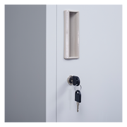 4-Door Vertical Locker for Office Gym Shed School Home Storage - Standard Lock with Keys