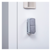 4-Door Vertical Locker for Office Gym Shed School Home Storage - Padlock-operated