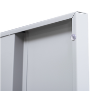 4-Door Vertical Locker for Office Gym Shed School Home Storage - 3-Digit Combination Lock