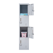4-Door Vertical Locker for Office Gym Shed School Home Storage- 4-Digit Combination Lock