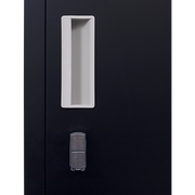 4-Door Vertical Locker for Office Gym Shed School Home Storage - Padlock-operated