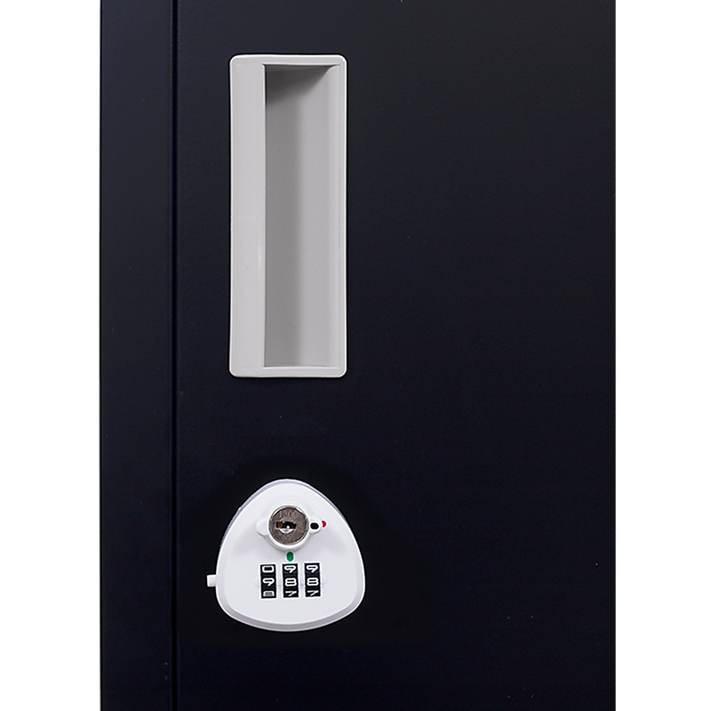 4-Door Vertical Locker for Office Gym Shed School Home Storage - 3-Digit Combination Lock