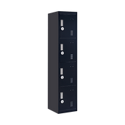 4-Door Vertical Locker for Office Gym Shed School Home Storage- 4-Digit Combination Lock