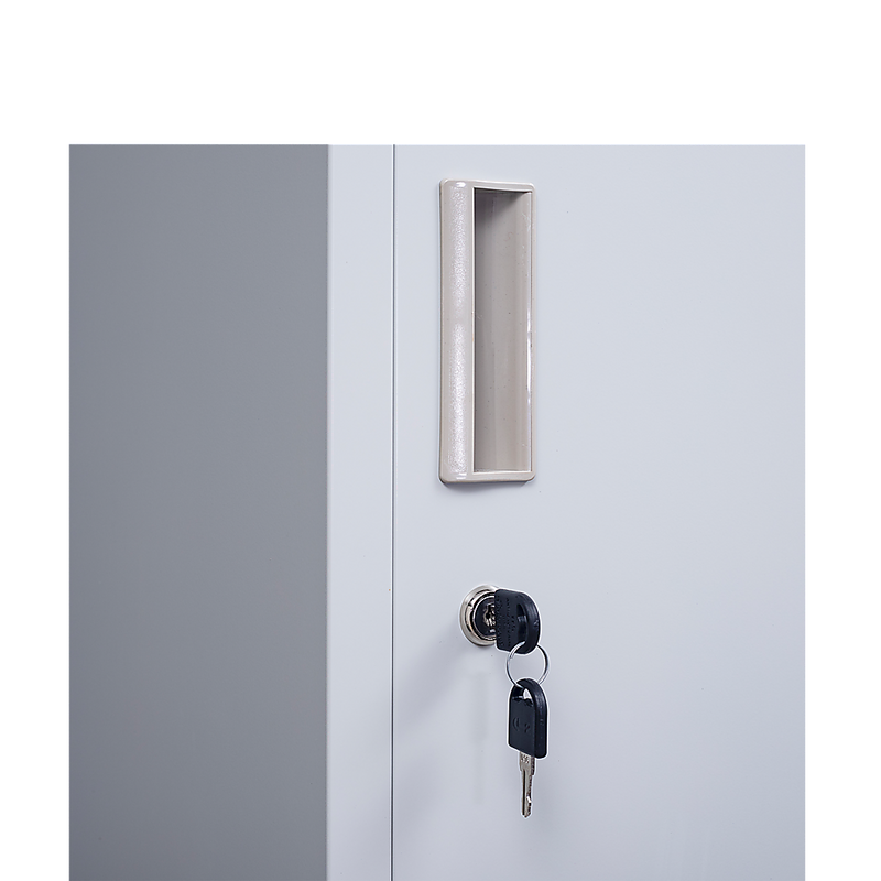 6-Door Locker for Office Gym Shed School Home Storage - Standard Lock with Keys