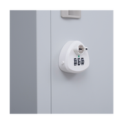 6-Door Locker for Office Gym Shed School Home Storage - 3-Digit Combination Lock