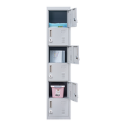 6-Door Locker for Office Gym Shed School Home Storage - 3-Digit Combination Lock