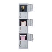 6-Door Locker for Office Gym Shed School Home Storage- 4-Digit Combination Lock