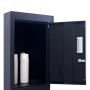 6-Door Locker for Office Gym Shed School Home Storage - Padlock-operated