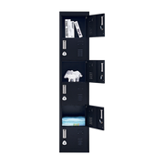 6-Door Locker for Office Gym Shed School Home Storage - 3-Digit Combination Lock