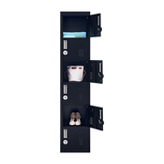 6-Door Locker for Office Gym Shed School Home Storage- 4-Digit Combination Lock