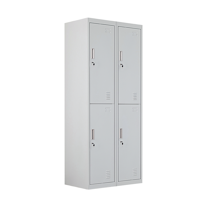 Four-Door Office Gym Shed Storage Locker- Standard Lock with 2 Keys
