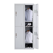 Four-Door Office Gym Shed Storage Locker- Standard Lock with 2 Keys