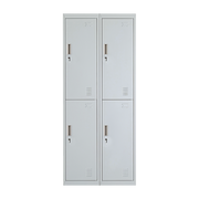 Four-Door Office Gym Shed Storage Locker- Standard Lock with 2 Keys