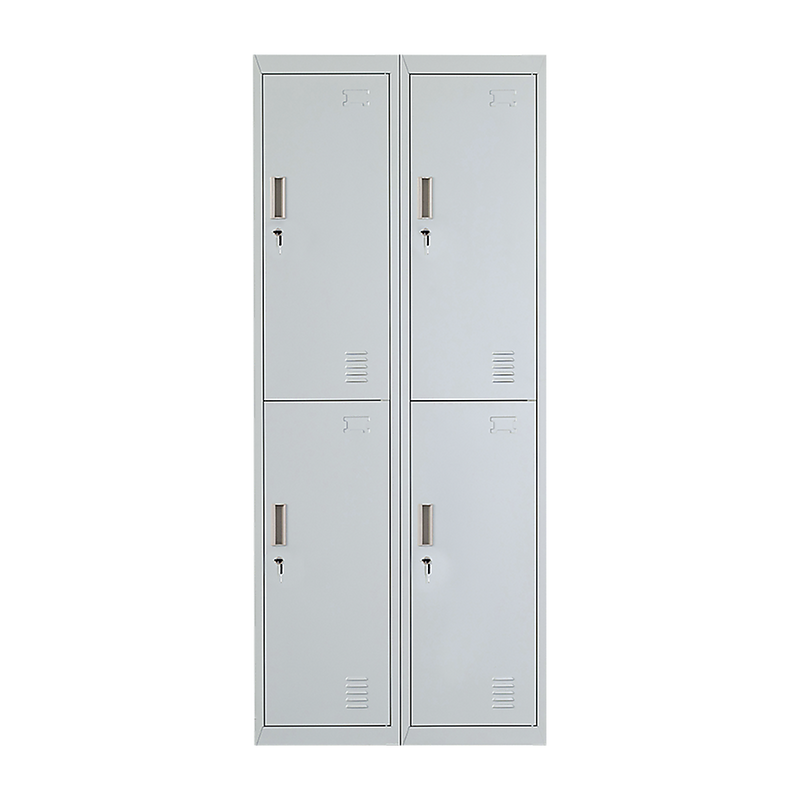 Four-Door Office Gym Shed Storage Locker- Standard Lock with 2 Keys