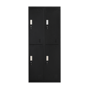 Four-Door Office Gym Shed Storage Locker- Standard Lock with 2 Keys