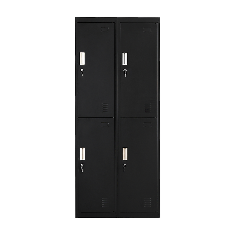 Four-Door Office Gym Shed Storage Locker- Standard Lock with 2 Keys