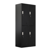 Four-Door Office Gym Shed Storage Locker- Standard Lock with 2 Keys
