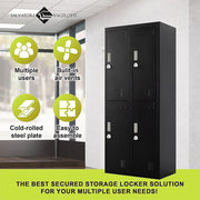 Four-Door Office Gym Shed Storage Locker-3-digit Combination Lock