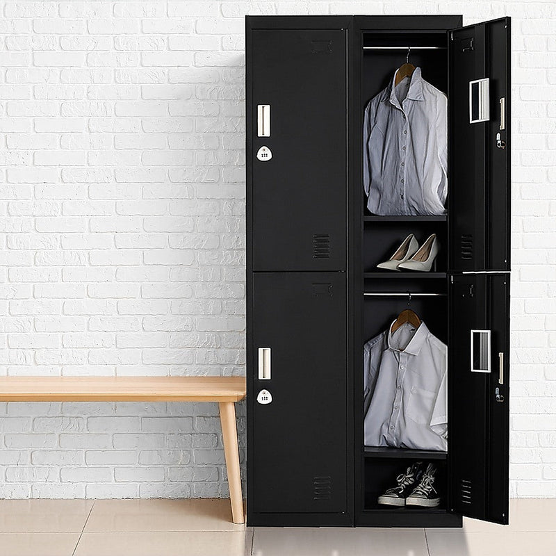 Four-Door Office Gym Shed Storage Locker-3-digit Combination Lock