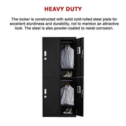 Four-Door Office Gym Shed Storage Locker-3-digit Combination Lock