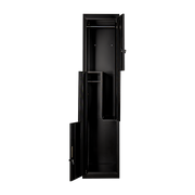 Two-Door L-shaped Office Gym Shed Storage Lockers - Padlock-operated