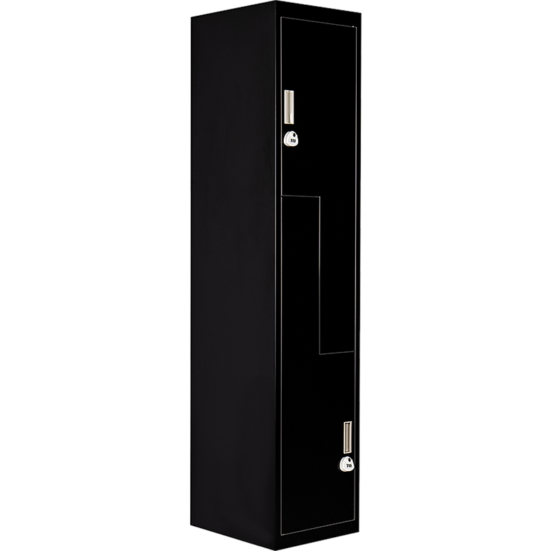 Two-Door L-shaped Office Gym Shed Storage Lockers - 3-Digit Combination Lock