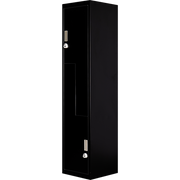 Two-Door L-shaped Office Gym Shed Storage Lockers - 3-Digit Combination Lock Black