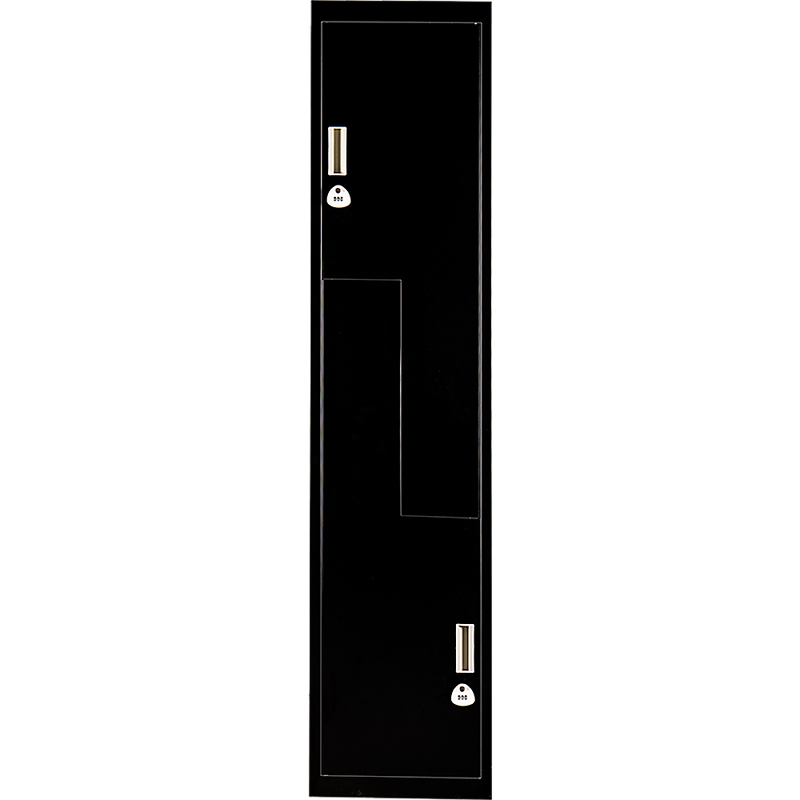 Two-Door L-shaped Office Gym Shed Storage Lockers - 3-Digit Combination Lock