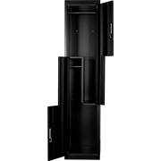 Two-Door L-shaped Office Gym Shed Storage Lockers - 3-Digit Combination Lock