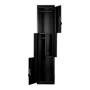 Two-Door L-shaped Office Gym Shed Storage Lockers - 4-Digit Combination Lock