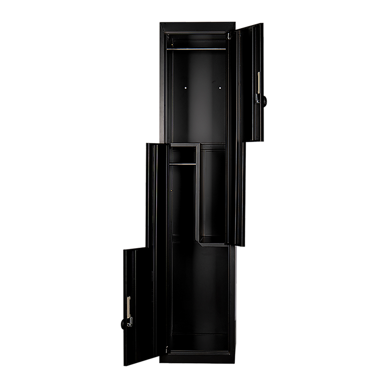 Two-Door L-shaped Office Gym Shed Storage Lockers - 4-Digit Combination Lock