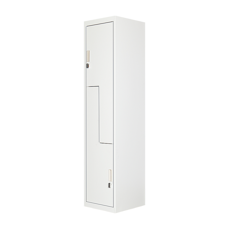 Two-Door L-shaped Office Gym Shed Storage Lockers - Padlock-operated