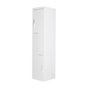 Two-Door L-shaped Office Gym Shed Storage Lockers - 4-Digit Combination Lock Grey