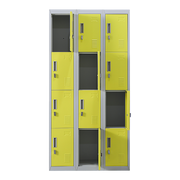 12-Door Locker for Office Gym Shed School Home Storage - Padlock-operated