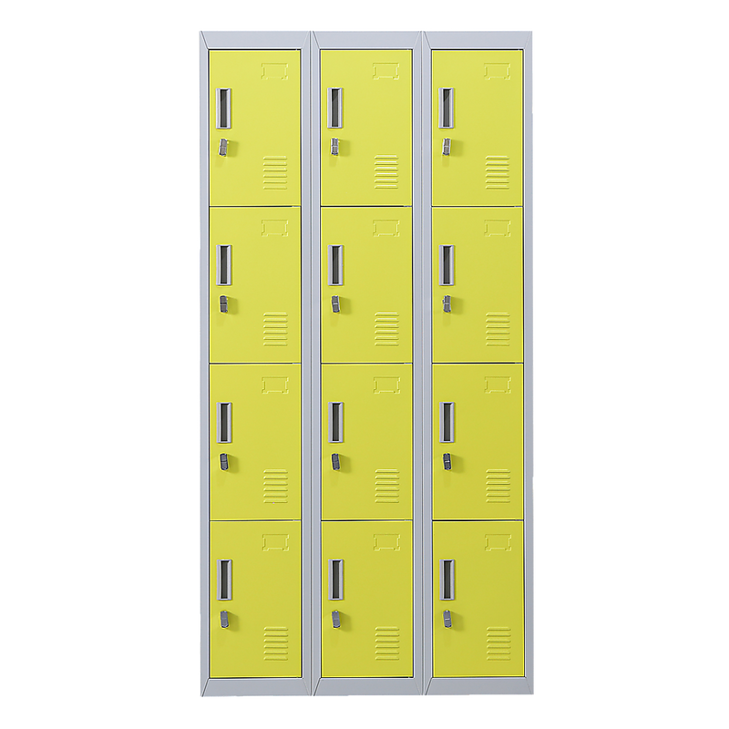 12-Door Locker for Office Gym Shed School Home Storage- 4-Digit Combination Lock