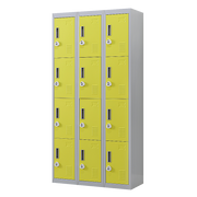 12-Door Locker for Office Gym Shed School Home Storage- 4-Digit Combination Lock