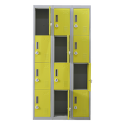 12-Door Locker for Office Gym Shed School Home Storage- 4-Digit Combination Lock