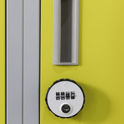 12-Door Locker for Office Gym Shed School Home Storage- 4-Digit Combination Lock
