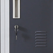 12-Door Locker for Office Gym Shed School Home Storage - Standard Lock with Keys