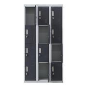 12-Door Locker for Office Gym Shed School Home Storage - Padlock-operated